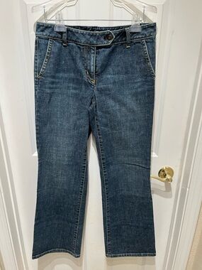 EUC Ann Taylor Women's Medium Wash Margo Waist Boot-Cut Jeans size 8